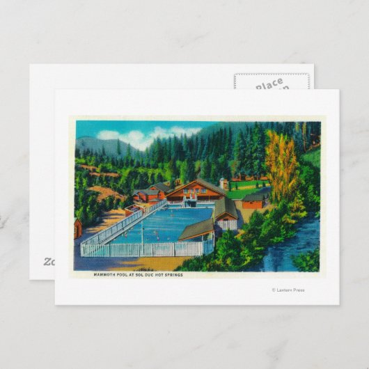 Mammoth Pool op Sol Duc Hot Springs Briefkaart (Voorkant / Achterkant)