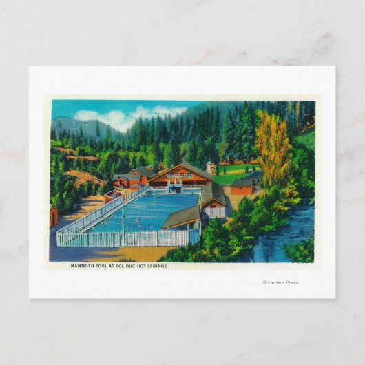 Mammoth Pool op Sol Duc Hot Springs Briefkaart (Voorkant)