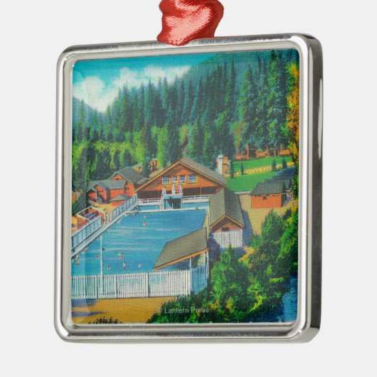Mammoth Pool op Sol Duc Hot Springs Metalen Ornament (Links)