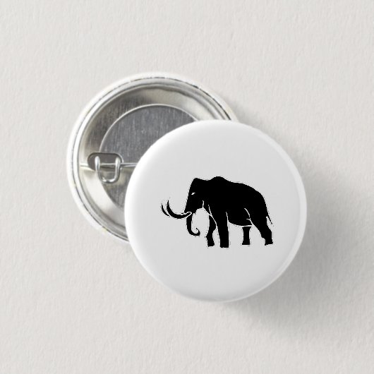 Mammoth Silhouette Ronde Button 3,2 Cm (Voorkant /achterkant)