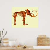 Mammoth Skeleton en Muis Poster (Keuken)