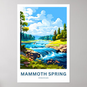 Mammoth Spring Arkansas Reisprint Poster