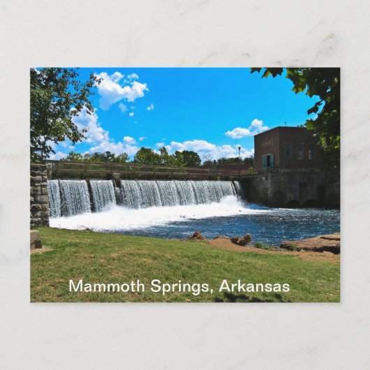 Mammoth Springs Arkansas Briefkaart (Voorkant)