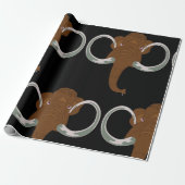 Mammoth Wrapping Paper Cadeaupapier (Uitgerold)