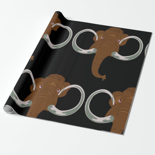 Mammoth Wrapping Paper Cadeaupapier (Uitgerold)