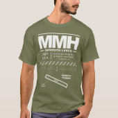 Mammoth Yosemite Airport MMH T-Shirt (Voorkant)