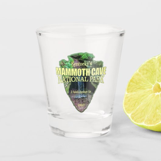Mammothave (pijlpunt) shot glas (Voorkant)