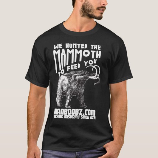 MammothTwo (voor donkere shirten) T-shirt (Voorkant)