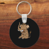 Mammut mit einem Bier Sleutelhanger (Voorkant)
