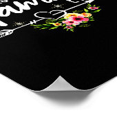 Mammy ever knuffige bloemen verjaardag moeder moed poster (Hoek)