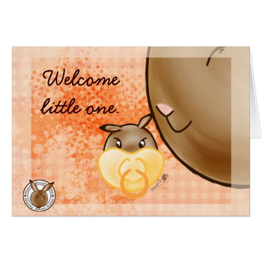 Mammy Round Rabbit-little one Kaart