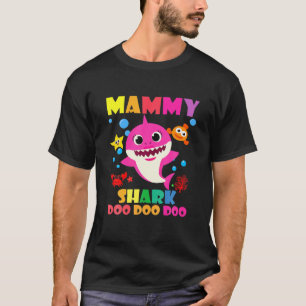 Mammy Shark Doo Funny Baby Papa Kinder T-shirt