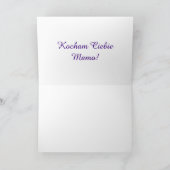 Mamo, de wspaniała-Poolse Kaart van het Moederdag (Binnen)