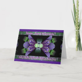 Mamo, de wspaniała-Poolse Kaart van het Moederdag