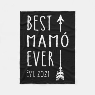 Mamo Ever Est 2021 Nieuwe Ierse Oma Baby Aankondig Fleece Deken