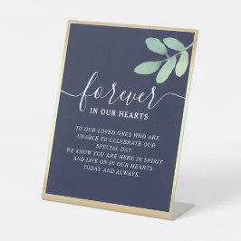 Mamorial Reclamebord Met Voetstuk