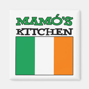 Mamo's keuken met vlag van Ierland Magneet