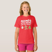 Mamo's Kleine Helper Kerstkoekjes T-shirt (Voorkant volledig)