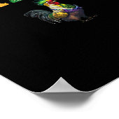 Mamou Mardi Gras Chicken Poster (Hoek)