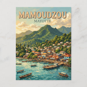 Mamoudzou, Mayotte Frankrijk Briefkaart