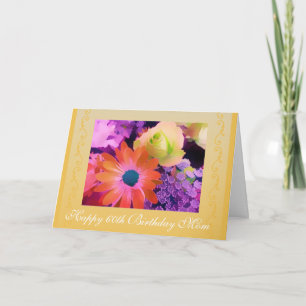 Mam's 60ste verjaardag roos kaart