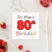 Mam's 80ste verjaardag Napkins Servet (Insitu)
