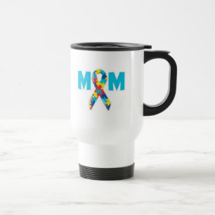 Mam's Autism Awareness Travel Mug Reisbeker
