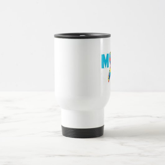 Mam's Autism Awareness Travel Mug Reisbeker (Center)