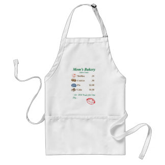 Mam's Bakery Menu Apron Standaard Schort