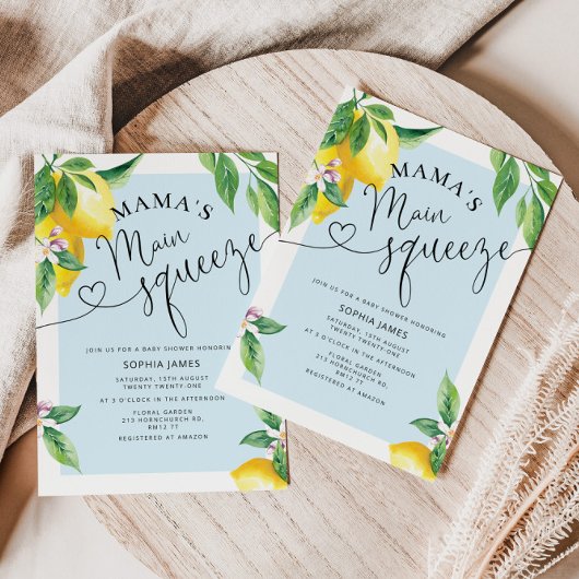 Mam's belangrijkste uitnodiging voor citroenmakree