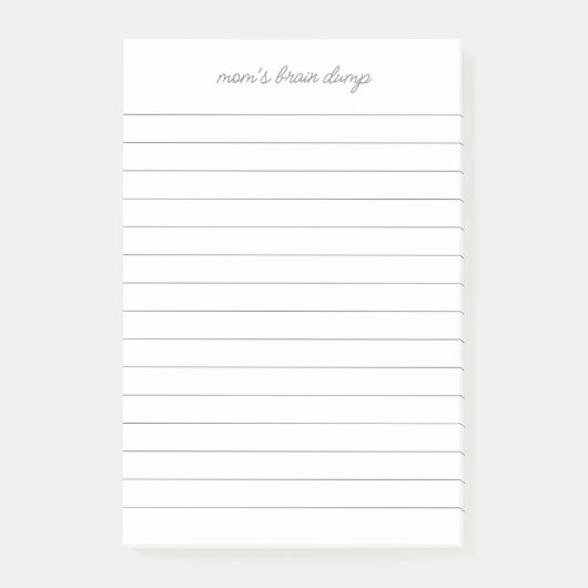 Mam's Brain Dump List Post-it® Notes (Voorkant)