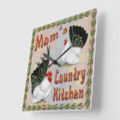 Mam's Country Kitchen Vierkante Klok (Hoek)
