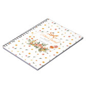 mams dagboek | Gepersonaliseerde citrusbloem Notitieboek (Linkerzijde)