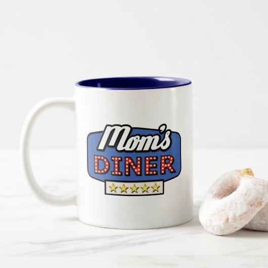 Mam's Diner Coffee Mok (Met donut)