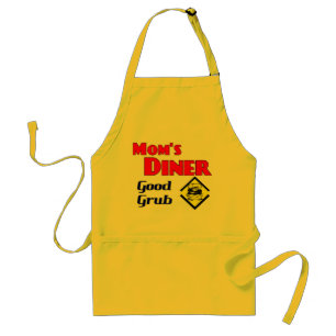 Mam's Diner Good Grub Retro Art Apron Standaard Schort