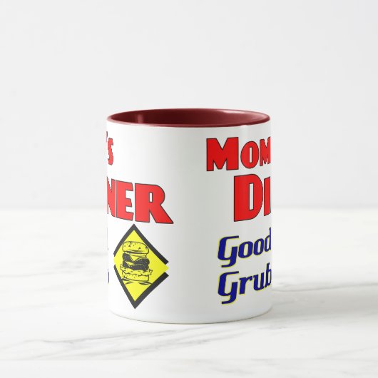 Mam's Diner Good Grub Retro Restaurant Mok (Midden)