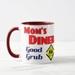 Mam's Diner Good Grub Retro Restaurant Mok