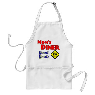 Mam's Diner Good Grub Retro Restaurant Standaard Schort