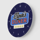 Mam's Diner - Keukenwandklok Grote Klok (Hoek)