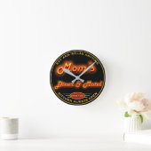 Mam's Diner & Motel Fun Faux Neon Any Slogan - Ronde Klok (Huis)