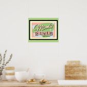 Mam's Diner Nostalgic Poster 16 x 20 (Keuken)