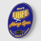 Mam's diner of een andere naam neon Kijk Navy Blue Grote Klok (Hoek)
