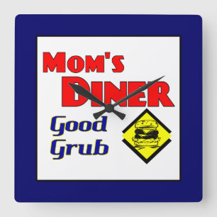 Mam's Diner Retro Kitchen wandklok