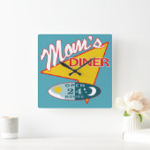Mam's Diner Vierkante Klok (Huis)