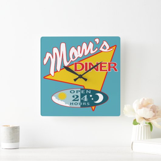 Mam's Diner Vierkante Klok (Huis)