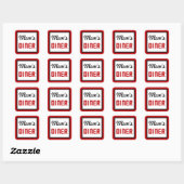 Mam's Diner Vierkante Sticker (Vel)