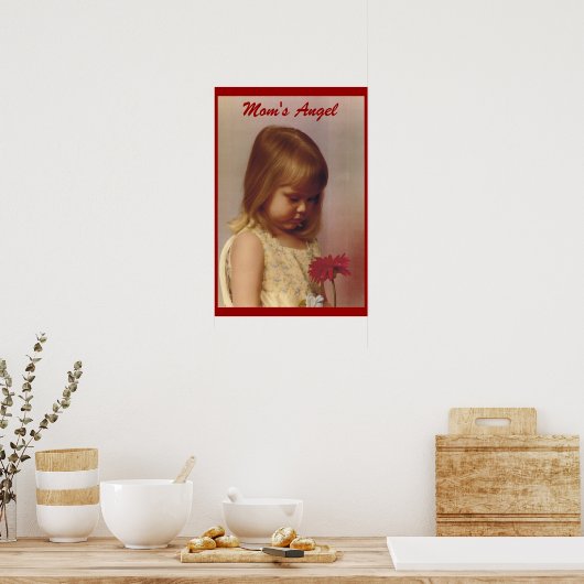 Mam's engel poster (Keuken)