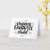 Mam's favoriete kind, met de hand geschreven kaart (Gele Bloem)