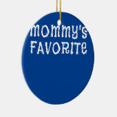 Mams favoriete kind zoon dochter van mama keramisch ornament (Rechts)