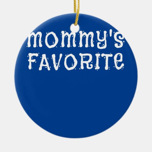 Mams favoriete kind zoon dochter van mama keramisch ornament (Voorkant)